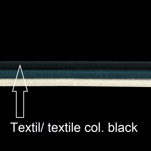 Kette 1943-BD-col.A Textilband, D 3mm, L 40 cm, col. black Altsi