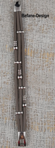 Armband Nappaleder Größe L Modell Steffi 19-21 Dunkeltaupe