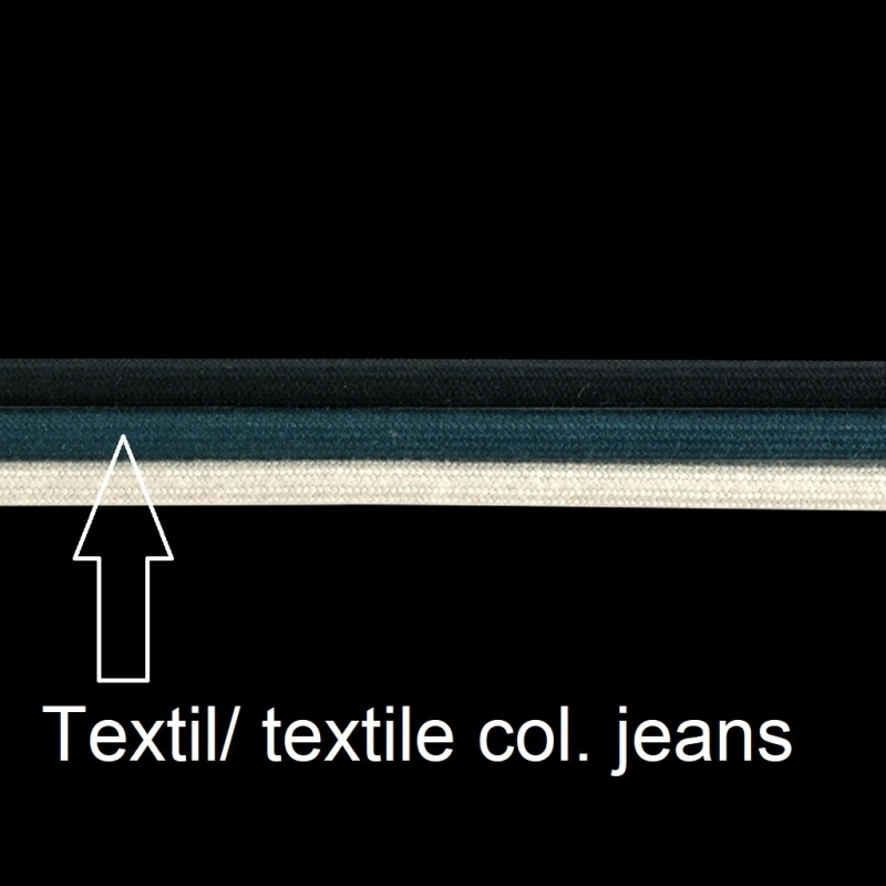 Kette 1993-BD-col.J Textilband, D 3mm, L 100 cm, col. jeans Alts