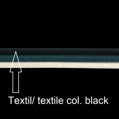 Kette 1963-BD-col.A Textilband, D 3mm, L 60 cm, col. black Altsi