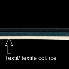 Kette 1993-BD-col.I Textilband, D 3mm, L 100 cm, col. ice Altsil