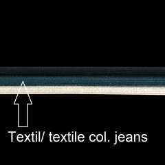 Kette 1995-BD-col.J Textilband, D 5mm, L 100 cm, col. jeans Alts
