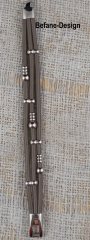 Armband Nappaleder Größe L Modell Steffi 19-21 Dunkeltaupe
