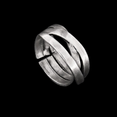 Ring LURYS  2097-RI in Altsilber-Optik